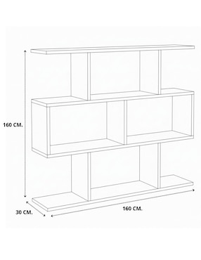Librero armable Muebles Hogare de melamina