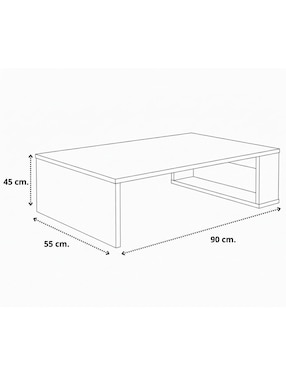 Mesa de centro armable Muebles Hogare de melamina