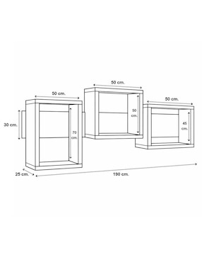 Repisa armable Hogare Muebles de melamina