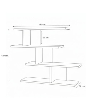 Repisa armable Hogare Muebles de melamina