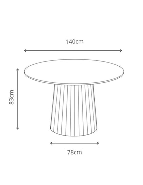 Mesa de comedor Trisha Cast Store de mármol