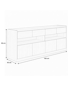 Credenza armable Hogare de melamina