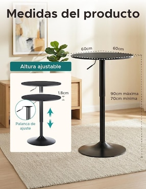 Mesa bar extensible armable Elly de MDF