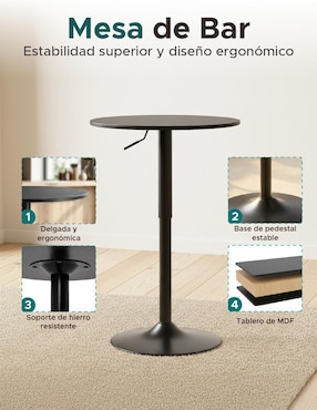 Mesa bar extensible armable Elly de MDF