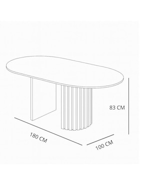 Mesa de comedor Siena Cast Store de Mármol