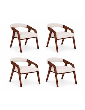 Set de sillas 4 piezas Cast Store de madera pino
