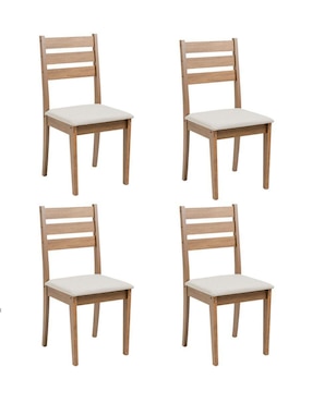 Set de sillas 4 piezas Loomber de MDF