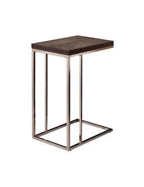 Mesa Auxiliar Coaster De Metal Y Madera