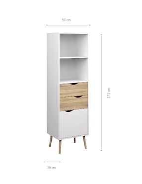 Librero Nórdico Top Living de aglomerado