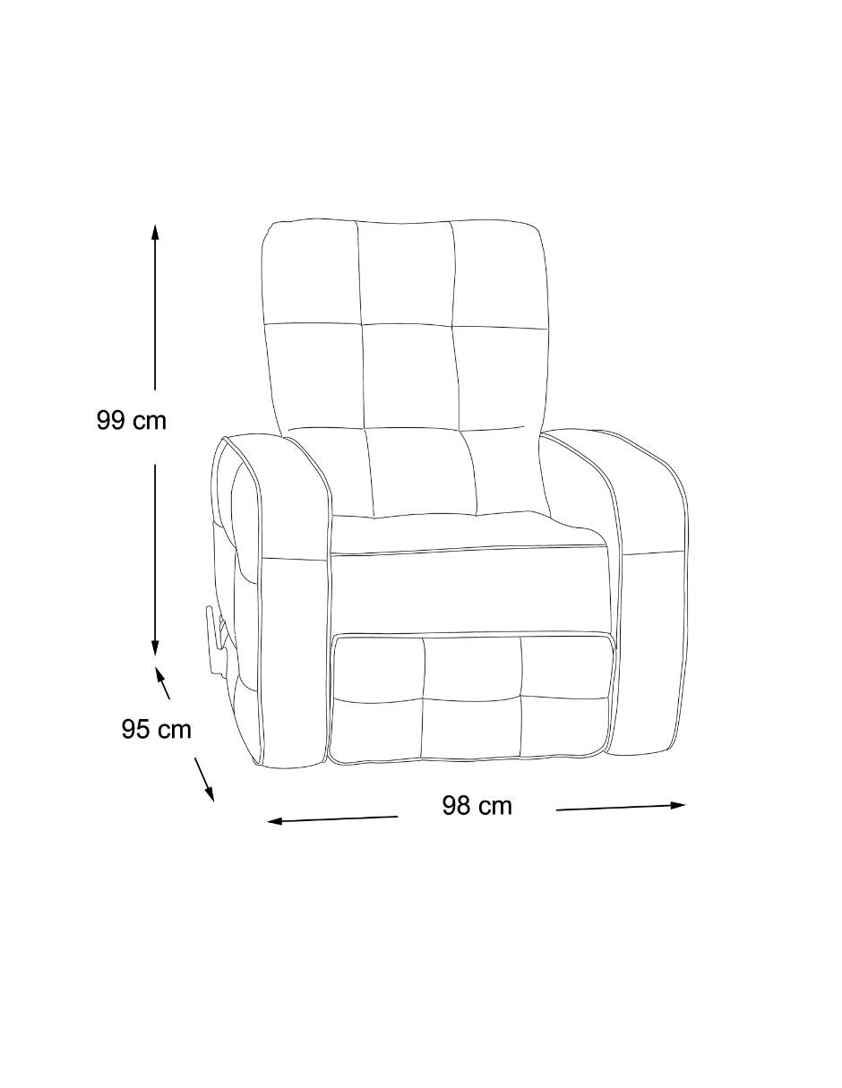 Reclinable de vinipiel 19