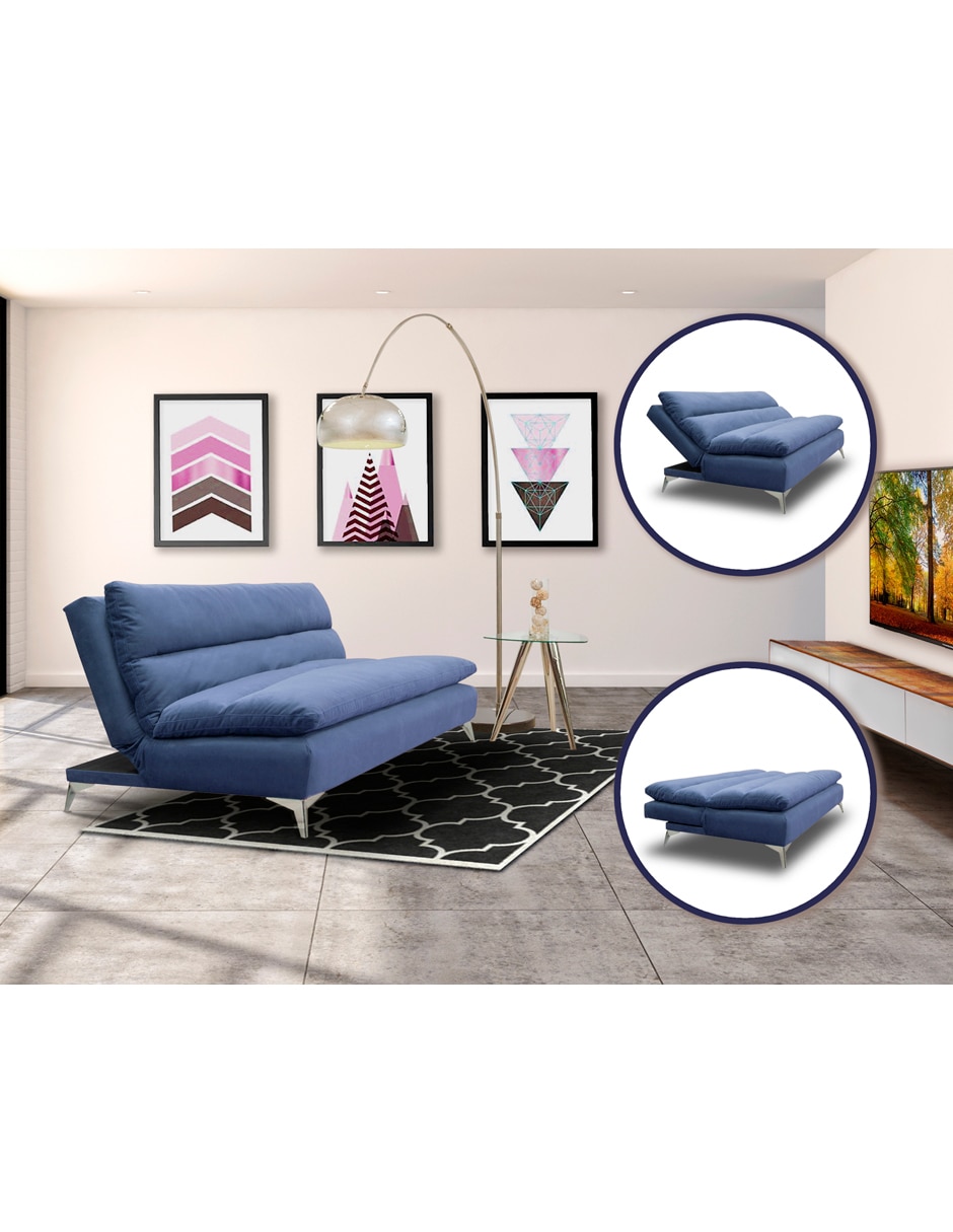 Sofá cama de microfibra 28