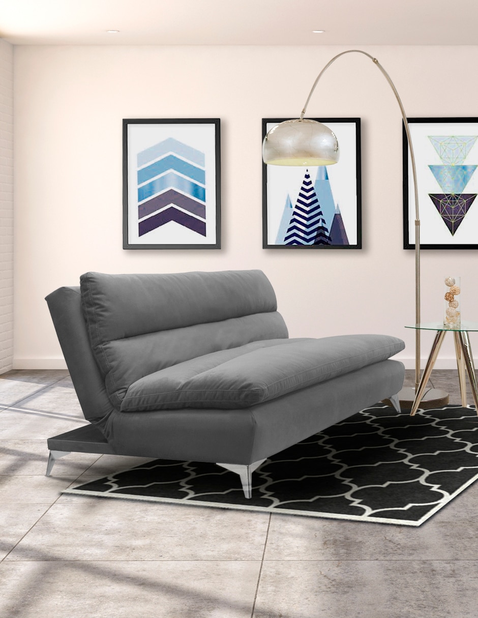 SOFÁ CAMA LOFT MICROFIBRA, GRIS