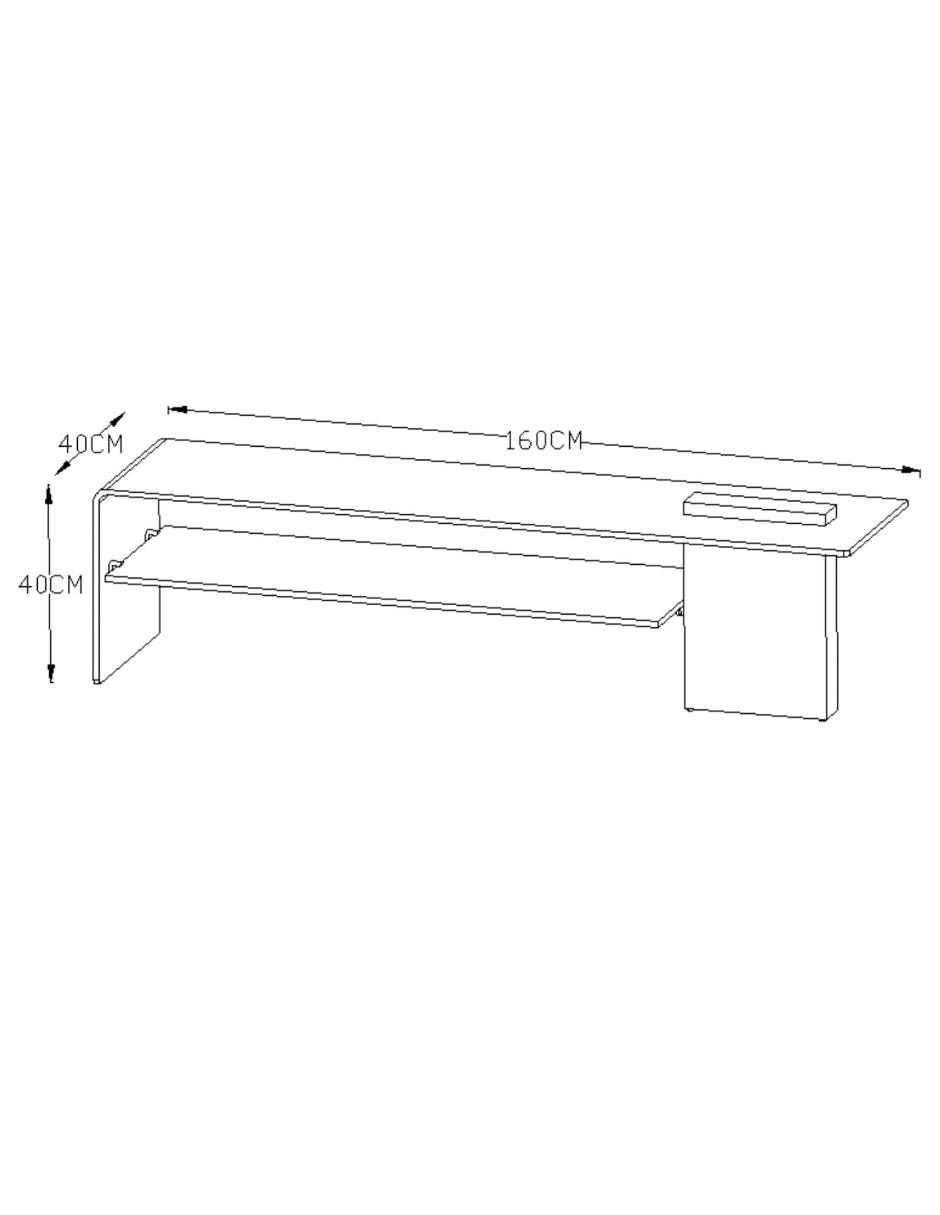Mueble de tv Sophia de vidrio 6