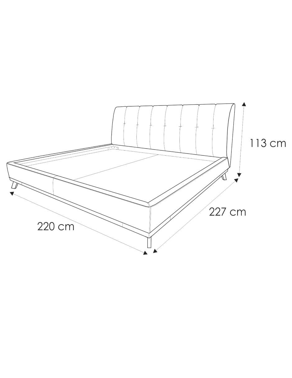 CAMA BOSE POLIÉSTER, KS, MARFIL