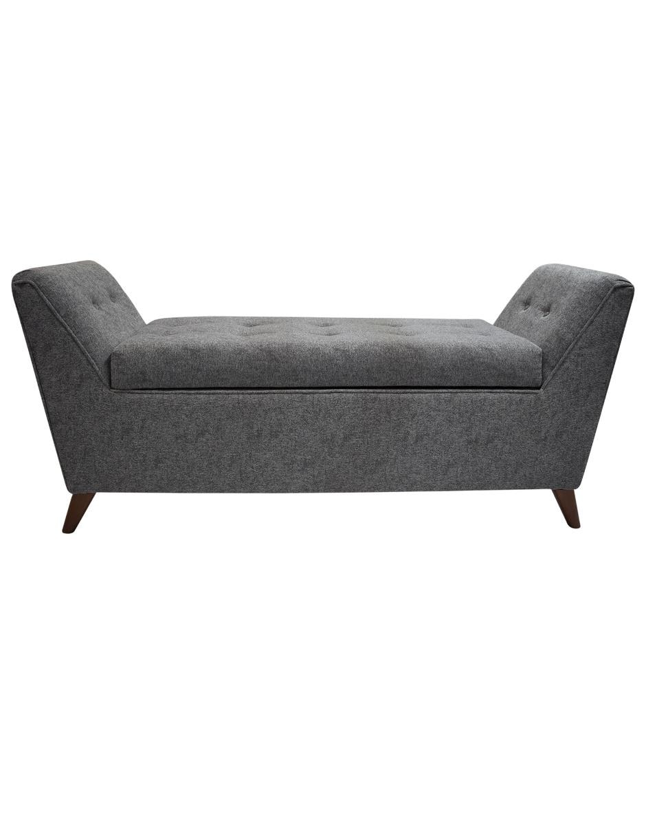 Pie de cama de madera pino