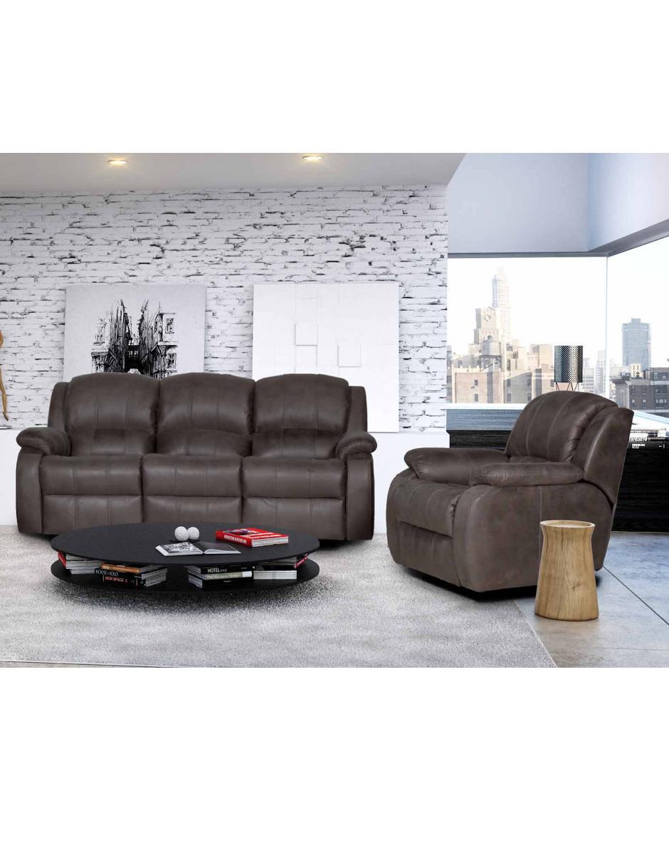 RECLINABLE RIO MICROFIBRA, GRIS