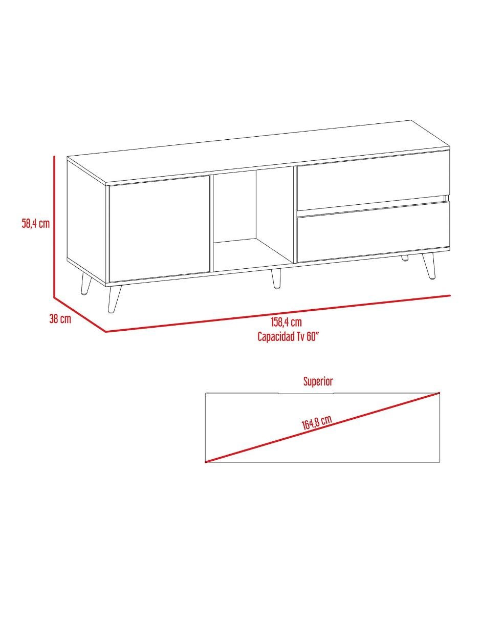 Mueble de tv de melamina 2