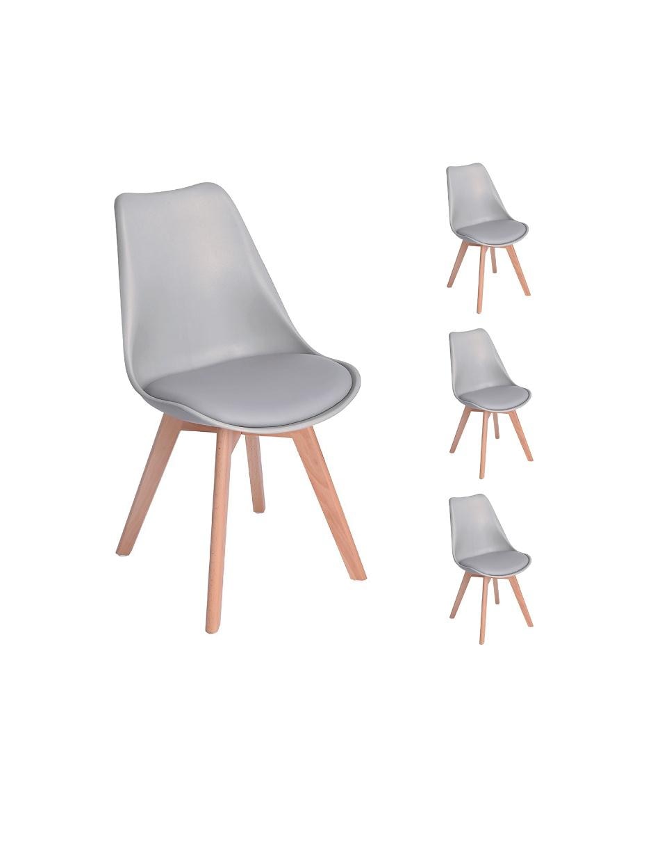Set de 4 sillas Mundo In Frankfurt blanco