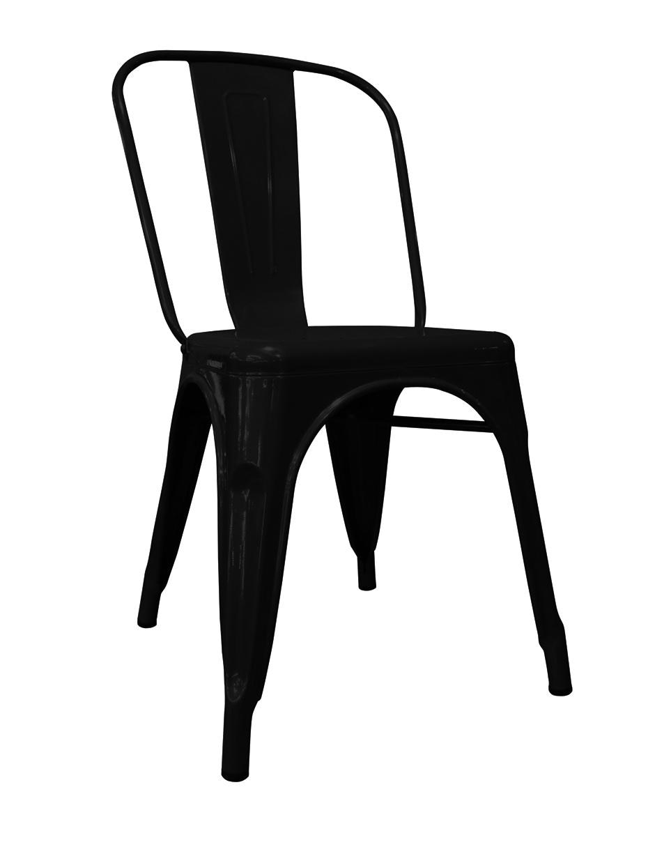 Silla 4 piezas Gante de metal 2