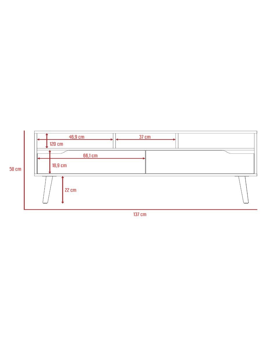 Mueble de tv de 3