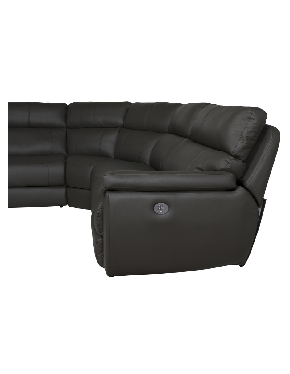 Sala modular Road Curvo de piel y vinil 4