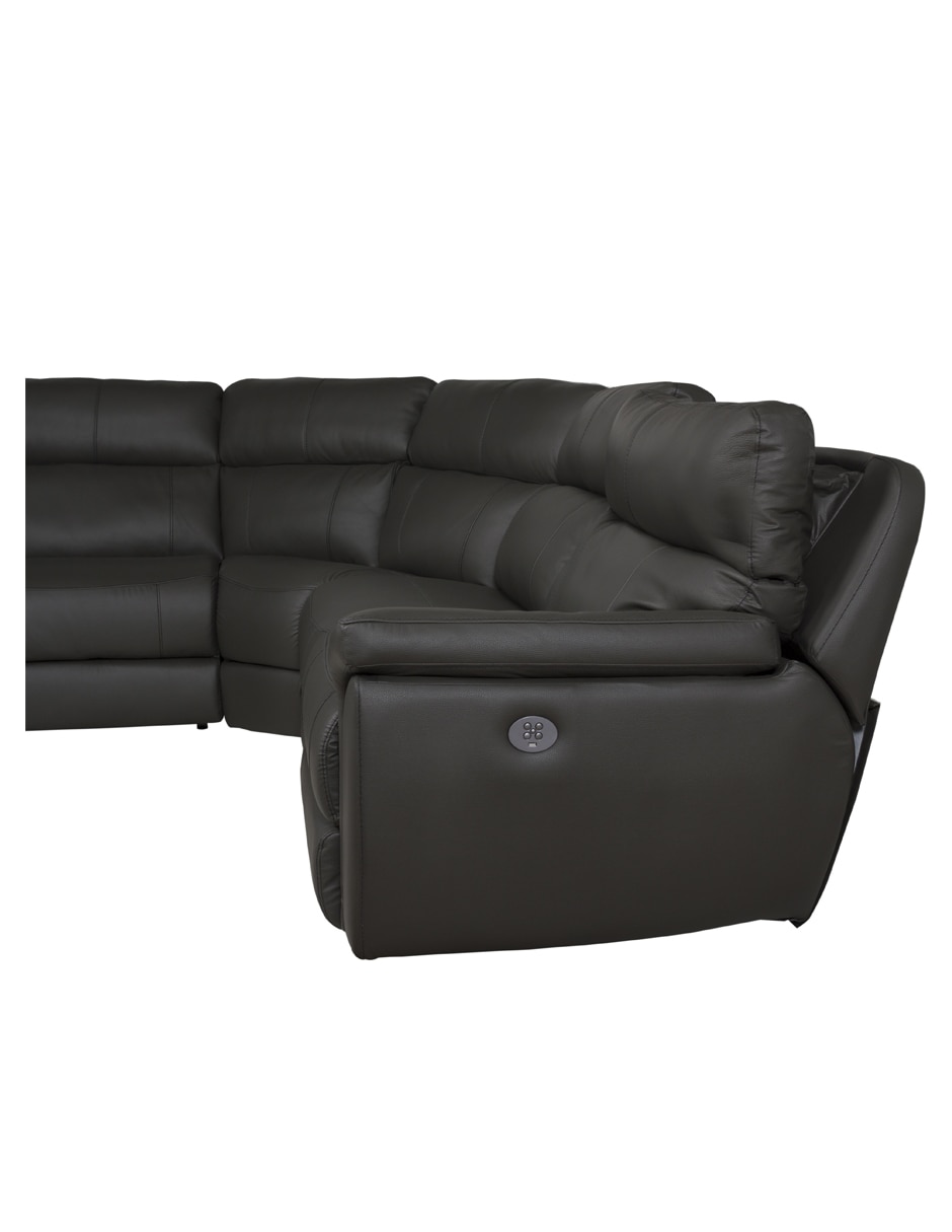 Sala modular Road Curvo de piel y vinil 7