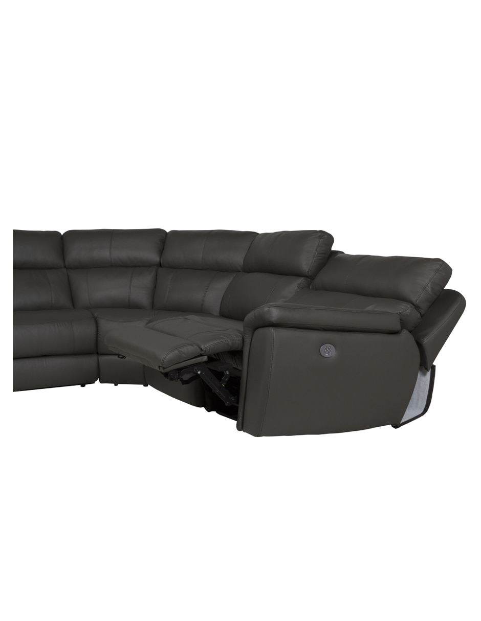 Sala modular Road Curvo de piel y vinil 9