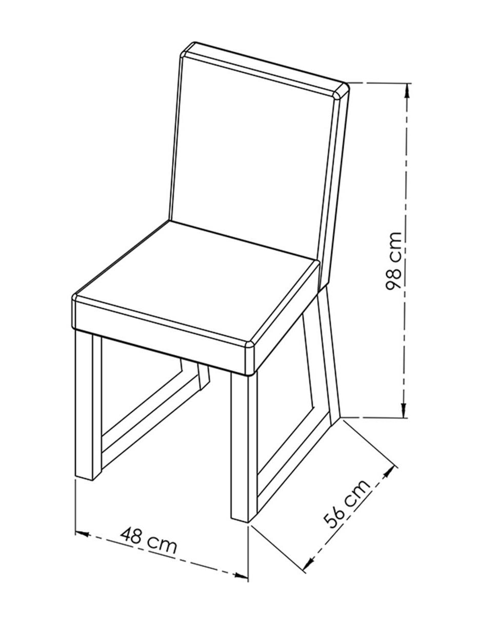Silla Beget de madera pino 5
