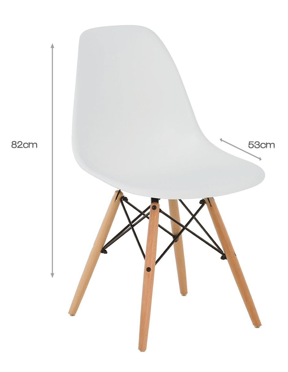 Set de 2 sillas Oslo de plástico 3
