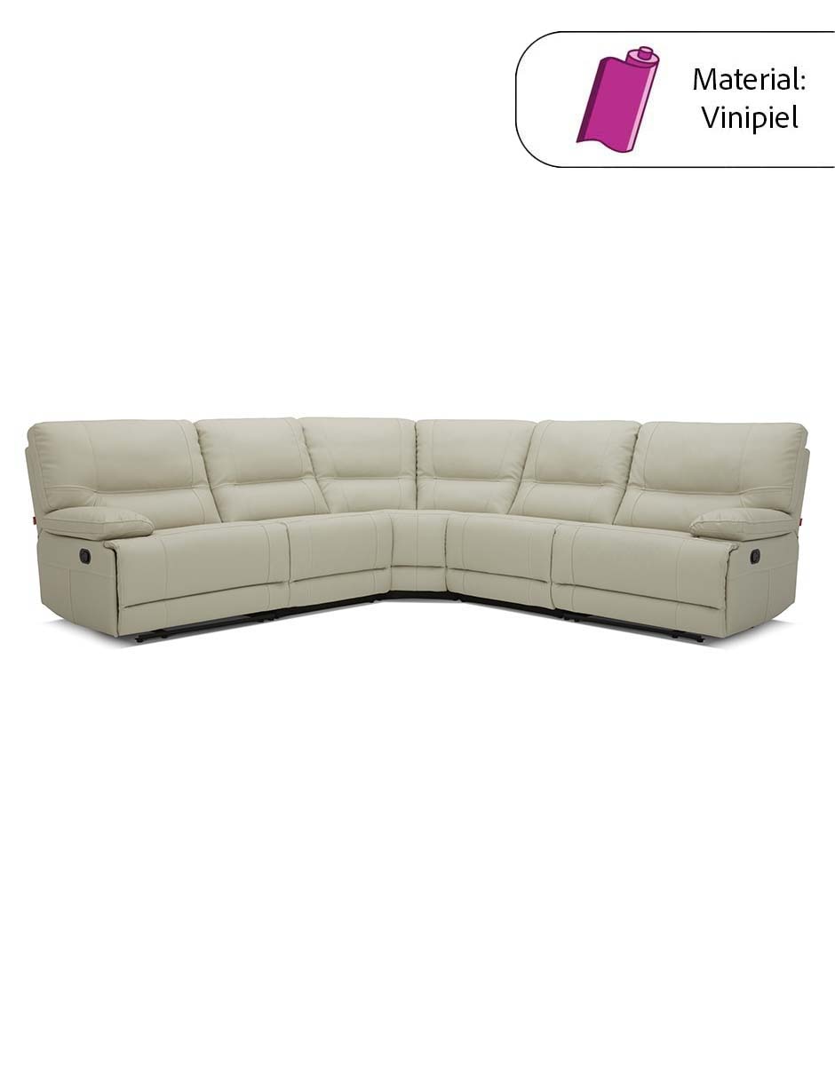 SALA MODULAR MONACO CE VINIPIEL, BEIGE