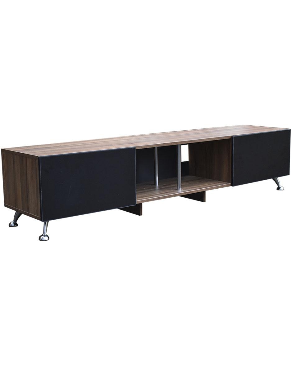 Centro de entretenimiento London 180 cm Parota Mueble para TV de 77 pulgadas 3