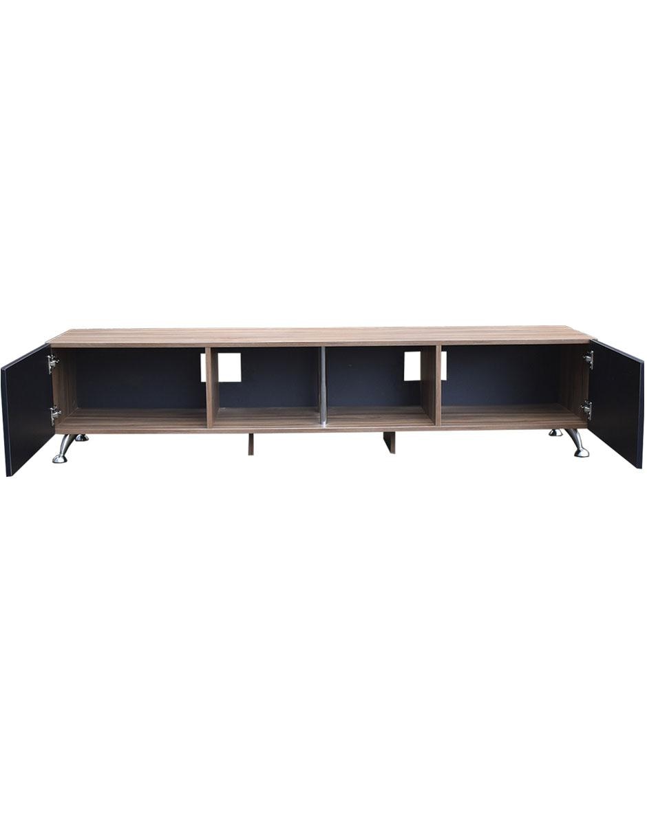 Centro de entretenimiento London 180 cm Parota Mueble para TV de 77 pulgadas 4
