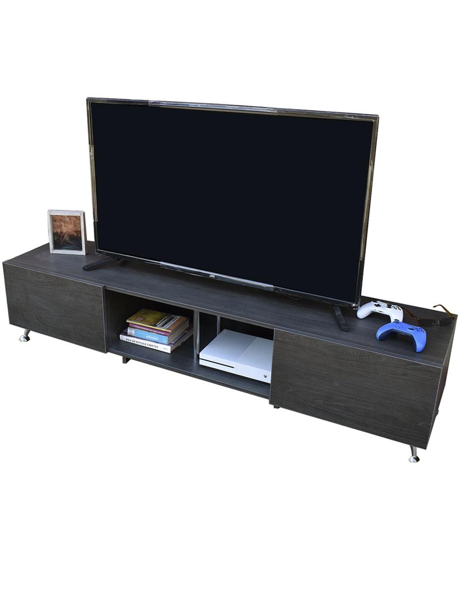 Centro de entretenimiento London 2 m Rustik Wood Mueble para TV de 90 pulgadas 4