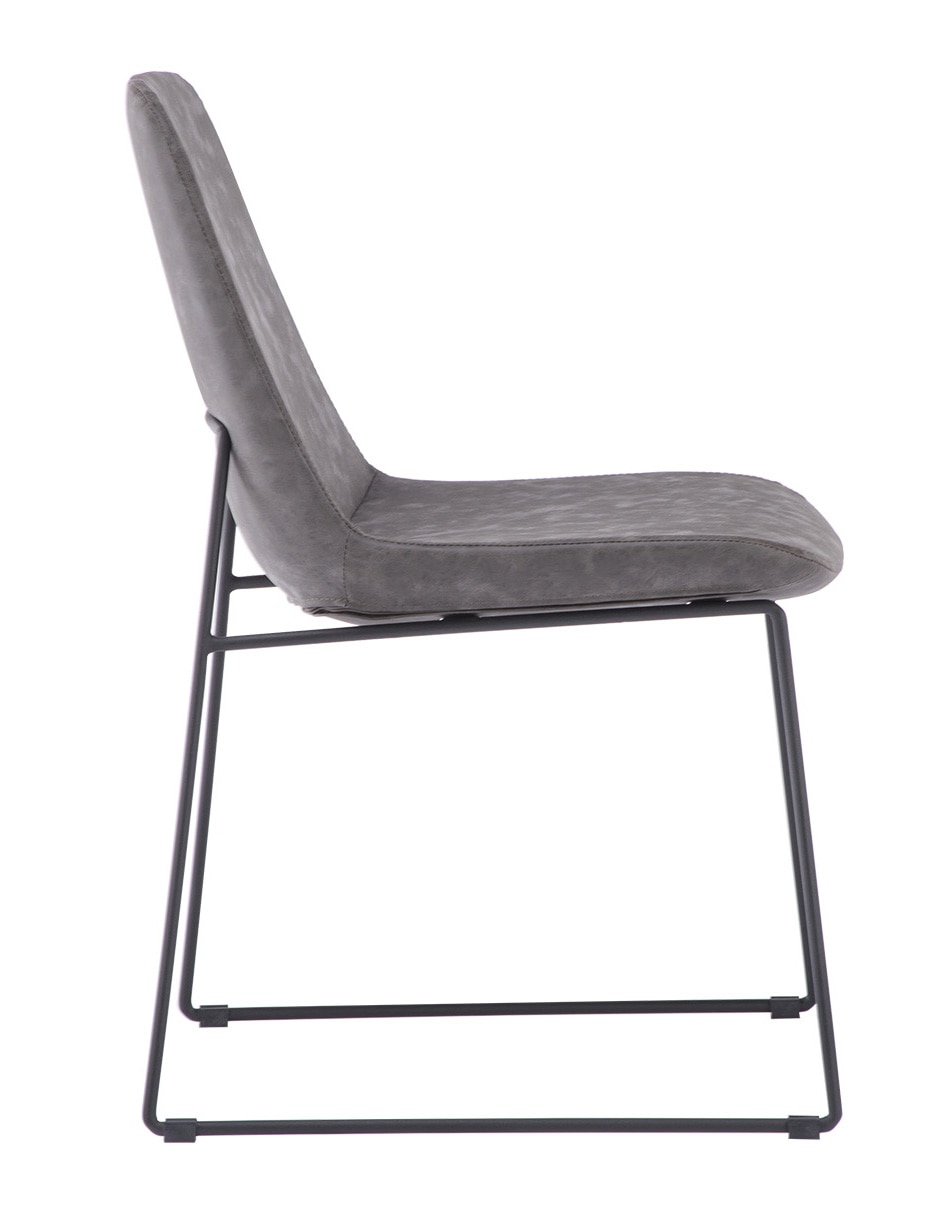 SILLA GOL*RE* VINIPIEL, GRIS