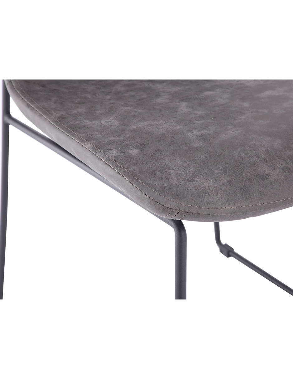 SILLA GOL*RE* VINIPIEL, GRIS