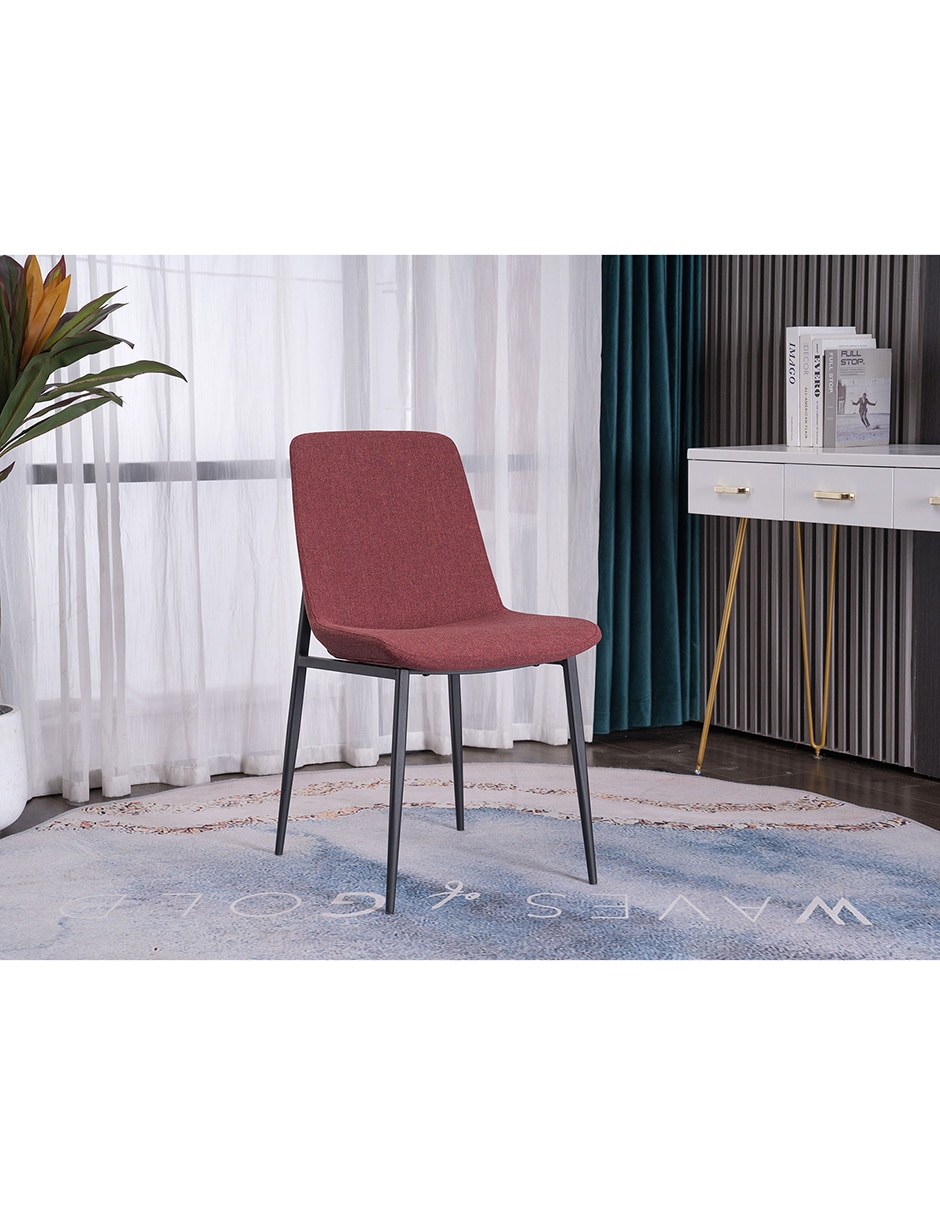 SILLA KEY RE TELA, ROJO