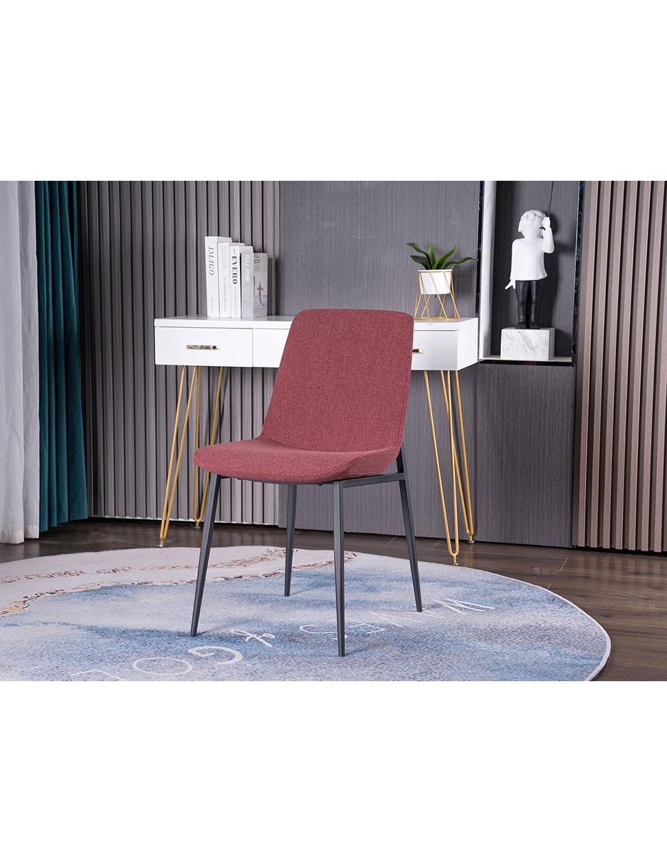 SILLA KEY RE TELA, ROJO