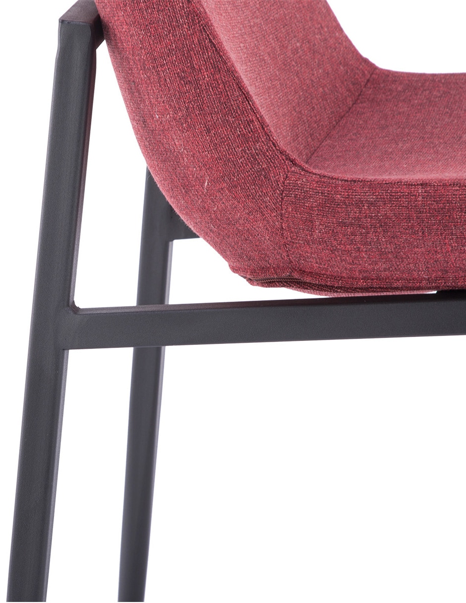SILLA KEY RE TELA, ROJO