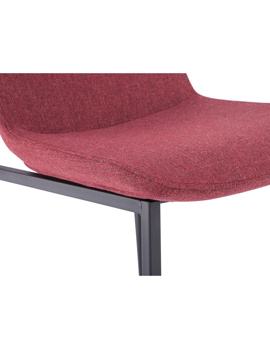 SILLA KEY RE TELA, ROJO