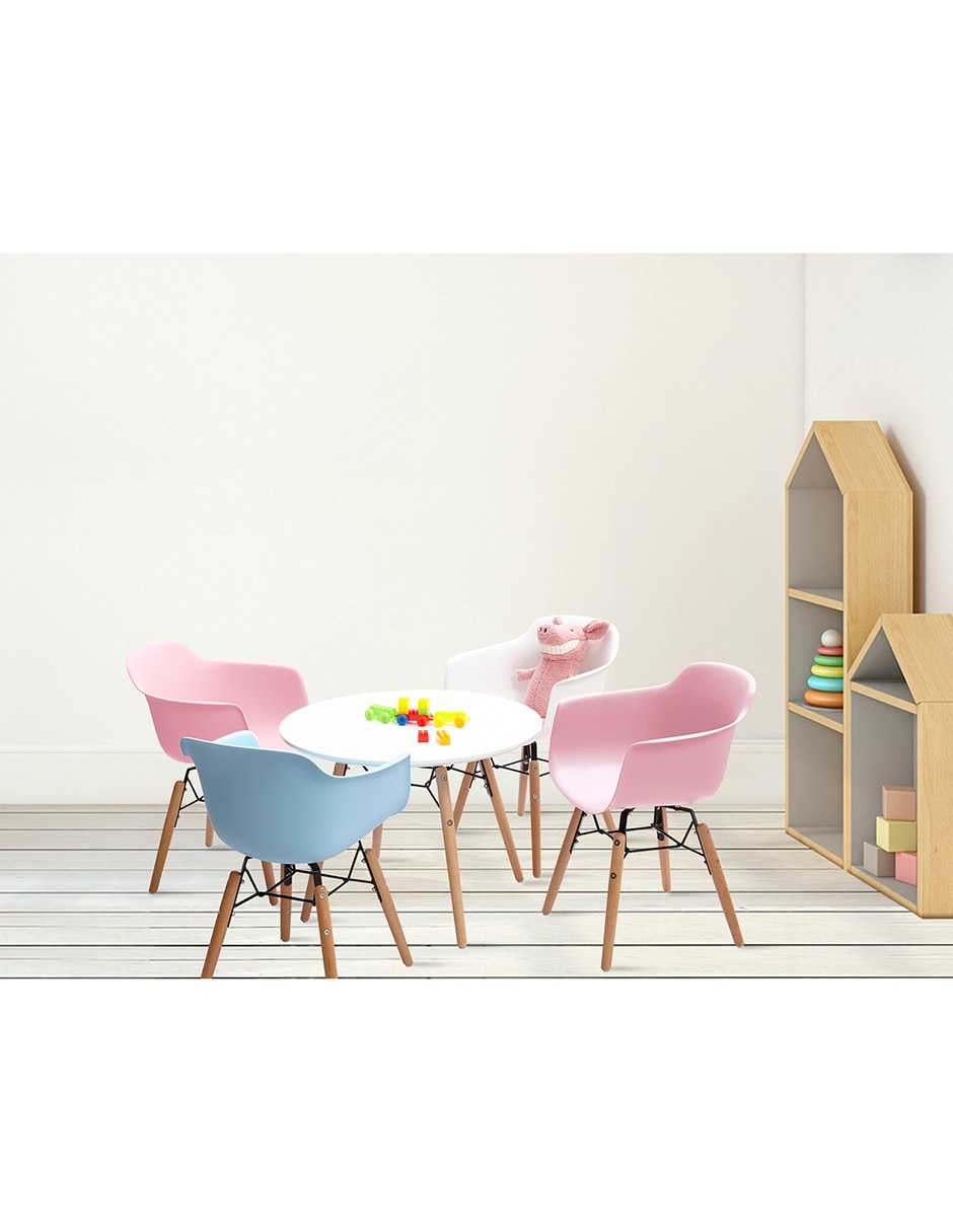 SILLA MINI OLIVIA*RE* PLÁS, AZUL CLARO