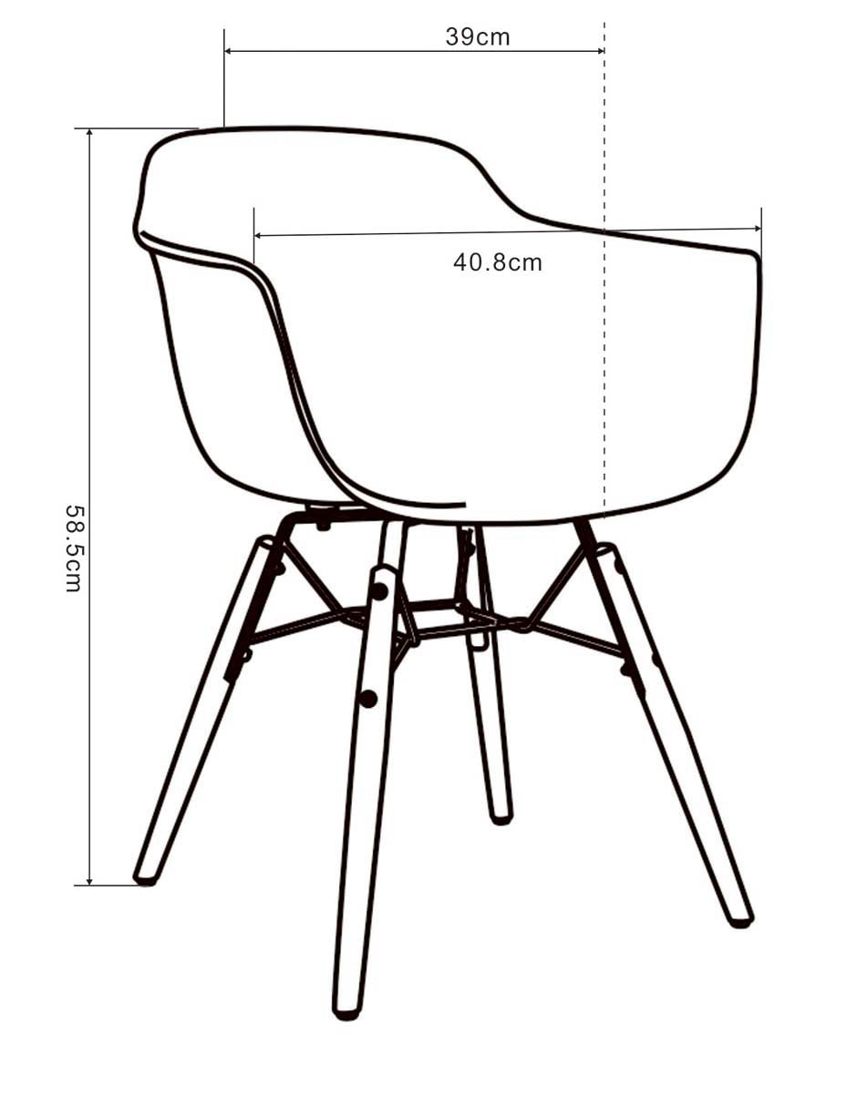 SILLA MINI OLIVIA*RE* PLÁS, AZUL CLARO