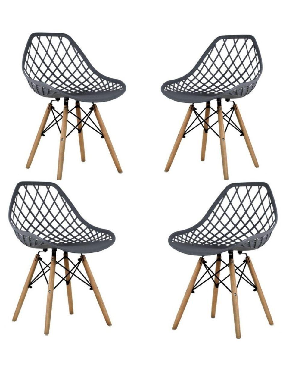 Set de 4 Sillas Decorativas Mundo In Vento