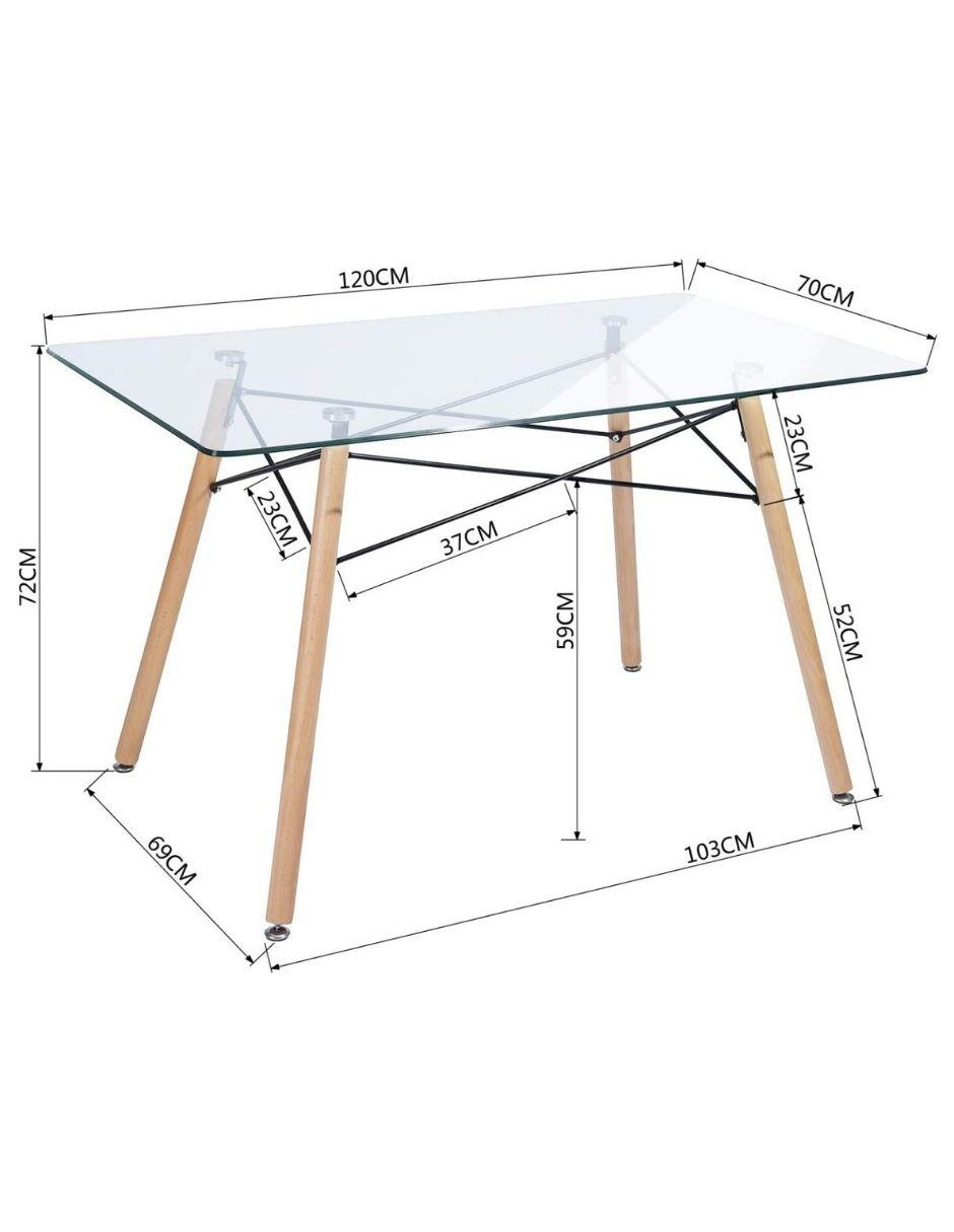 Mesa de comedor de Cristal 7