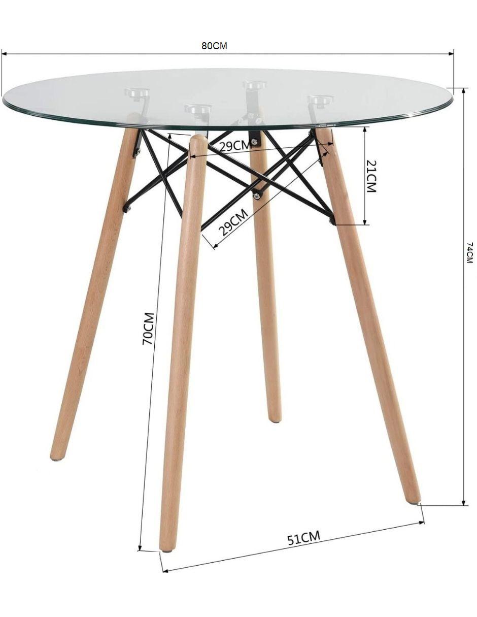 Mesa de comedor de Cristal 4