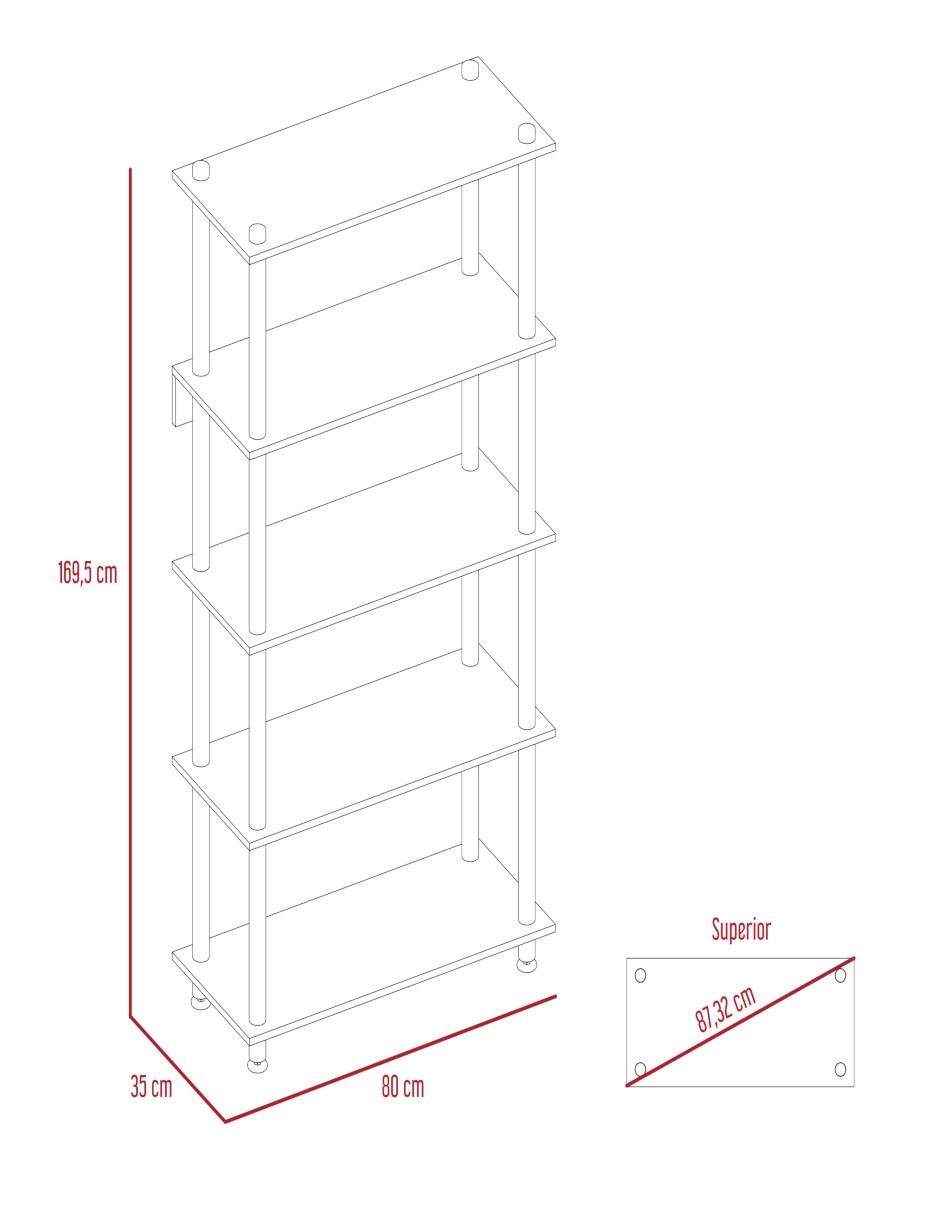 Librero Cubik de melamina 6