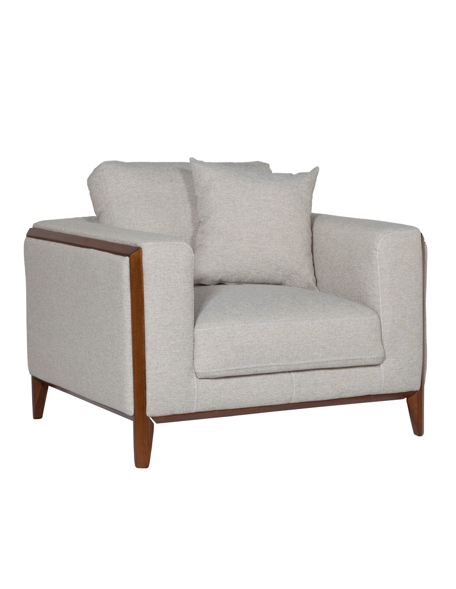 SILLÓN BRADLEY TELA, GRIS