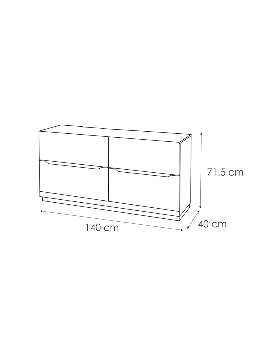 Cómoda Sven de madera álamo 9