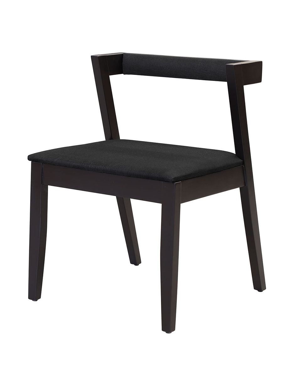 Silla Heston de madera y tela