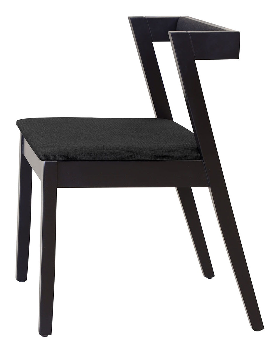 Silla Heston de madera y tela 2