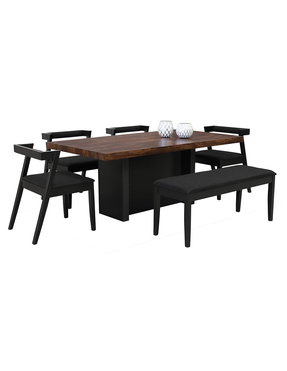 Silla Heston de madera y tela 4